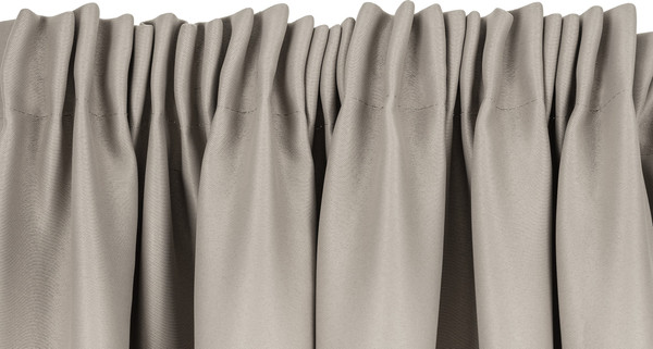 Изображение товара Комплект штор Mio Tesoro Блэкаут 150x250 + Гардина Soft Lines 306 400x250 (серый/белый лен)