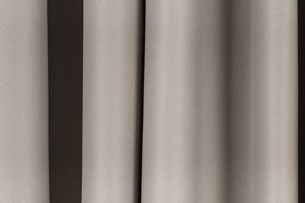 Изображение товара Комплект штор Mio Tesoro Блэкаут 150x250 + Гардина Soft Lines 306 400x250 (серый/белый лен)