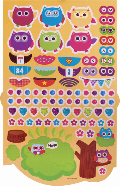 Изображение товара Набор наклеек Юнландия Совята / 662696