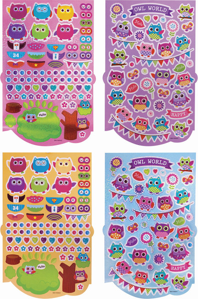 Изображение товара Набор наклеек Юнландия Совята / 662696