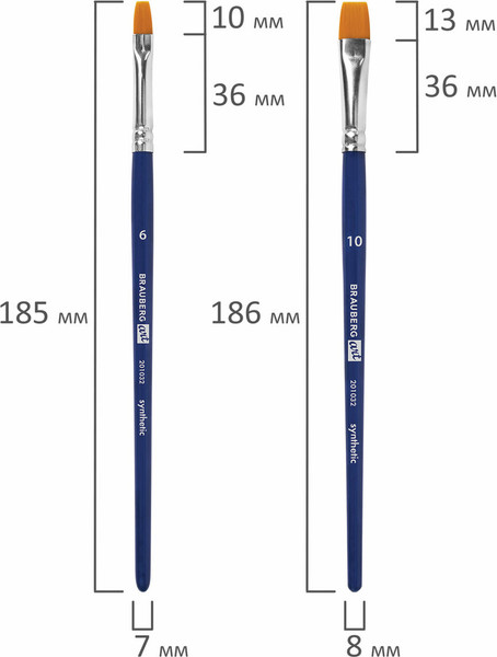 Изображение товара Набор кистей Brauberg Art Debut / 201032 (4шт)