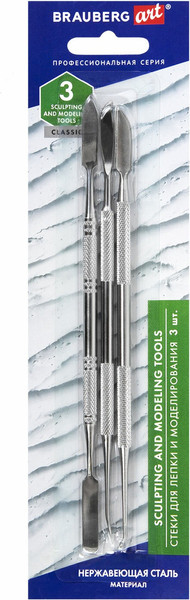 Изображение товара Набор стеков для лепки Brauberg Art Classic / 271170 (3шт)