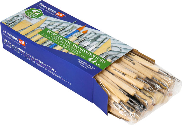 Изображение товара Набор инструментов для лепки Brauberg Art Classic / 271175 (42шт)