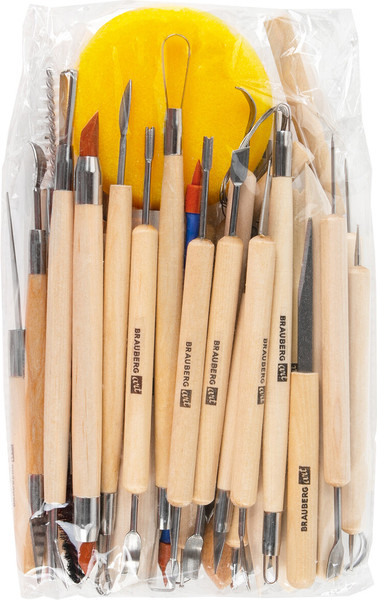 Изображение товара Набор инструментов для лепки Brauberg Art Classic / 271175 (42шт)