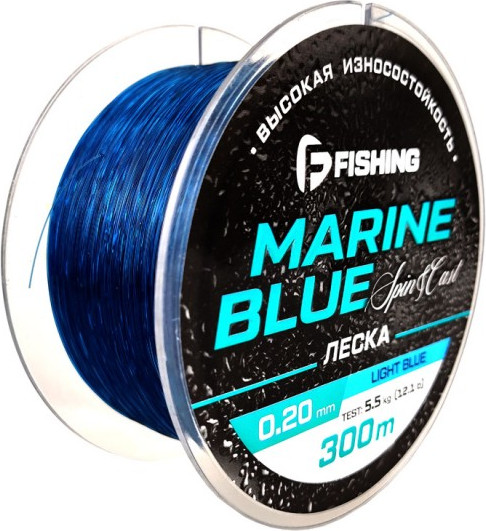 Изображение товара Леска монофильная F-Fishing Marine Blue Spin 300м 0.20мм / FMBS3-020