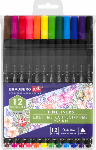 Изображение товара Набор лайнеров Brauberg Art Classic / 144147 (12цв)