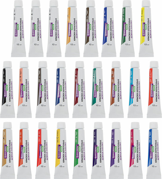 Изображение товара Набор для рисования Brauberg Hobby +холсты и кисти / 192544 (37пр)