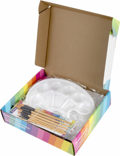 Изображение товара Набор для рисования Brauberg Hobby +холсты и кисти / 192545 (50пр)