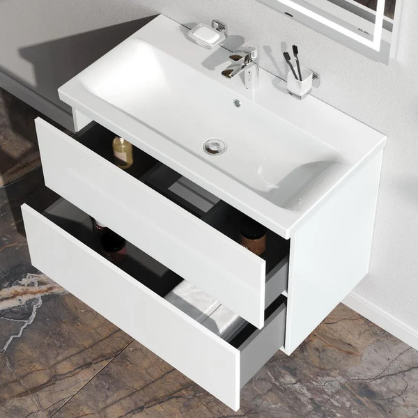 Изображение товара Тумба с умывальником AM.PM Gem M90-FHX0802WG-WCC0802WG