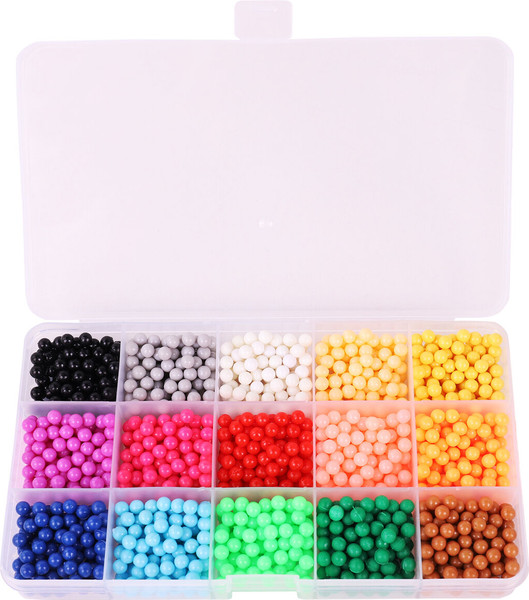 Изображение товара Набор бусин для аквамозаики Brauberg Kids. Запасные бусины для аквамозаики / 664914 (1500шт)