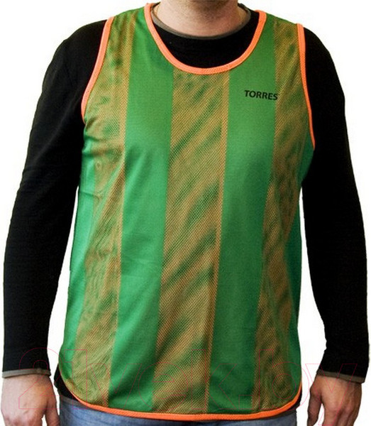 Изображение товара Манишка футбольная Torres TR11045O/G (р-р 48-50, оранжевый/зеленый)