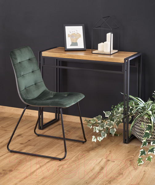 Изображение товара Консольный столик Halmar Bolivar KN-1 (дуб золотой/черный)