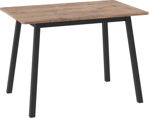 Изображение товара Обеденный стол Мамадома Tirk Radial-110 раздвижной 110-142x70 (дуб веллингтон/черный)