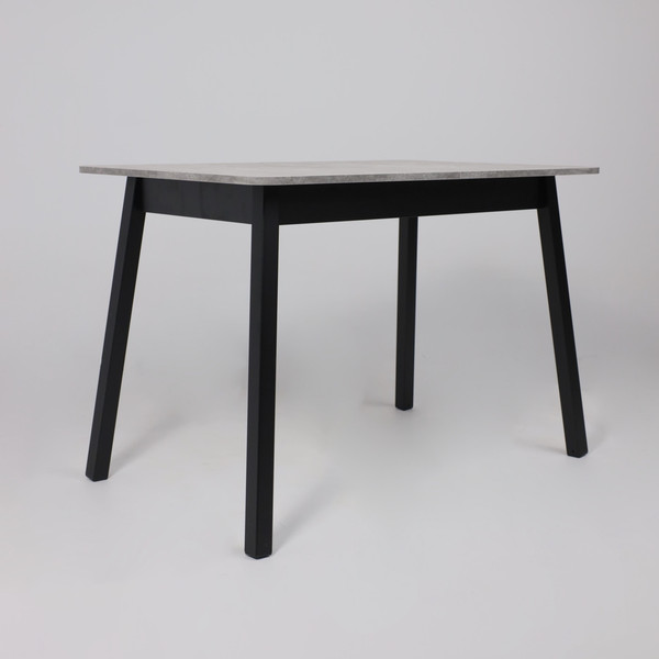 Изображение товара Обеденный стол Мамадома Tirk Radial-110 раздвижной 110-142x70 (серый сланец/черный)