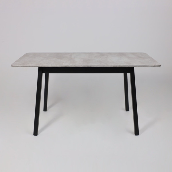 Изображение товара Обеденный стол Мамадома Tirk Radial-110 раздвижной 110-142x70 (серый сланец/черный)