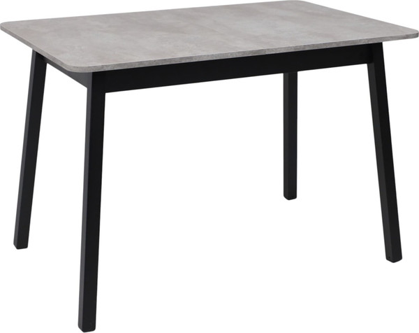 Изображение товара Обеденный стол Мамадома Tirk Radial-110 раздвижной 110-142x70 (серый сланец/черный)