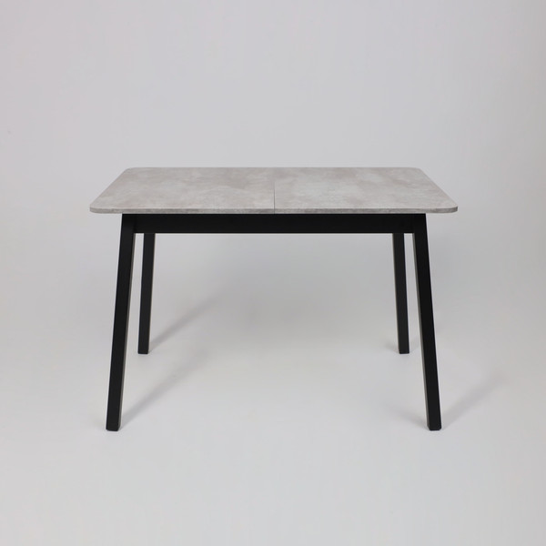 Изображение товара Обеденный стол Мамадома Tirk Radial-110 раздвижной 110-142x70 (серый сланец/черный)