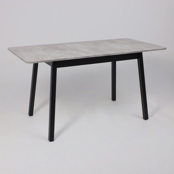 Изображение товара Обеденный стол Мамадома Tirk Radial-110 раздвижной 110-142x70 (серый сланец/черный)