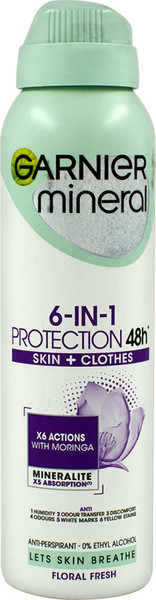 Изображение товара Антиперспирант-спрей Garnier Mineral 6 в 1 (150мл)