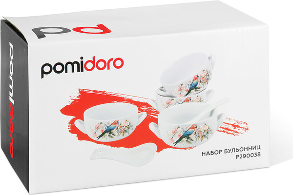 Изображение товара Набор чаш бульонных Pomi d'Oro P290038 (с ложками)