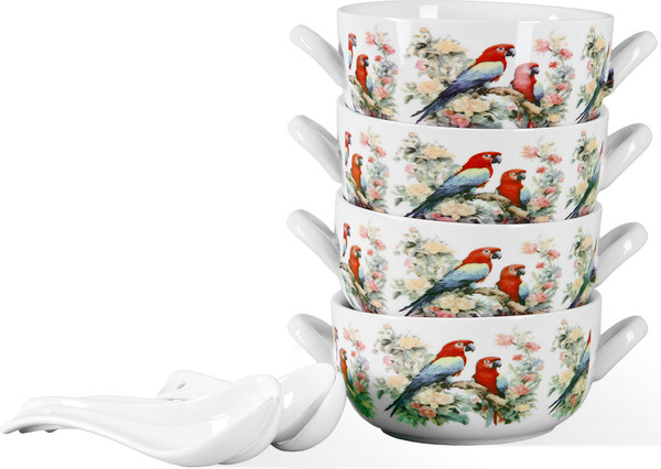 Изображение товара Набор чаш бульонных Pomi d'Oro P290038 (с ложками)