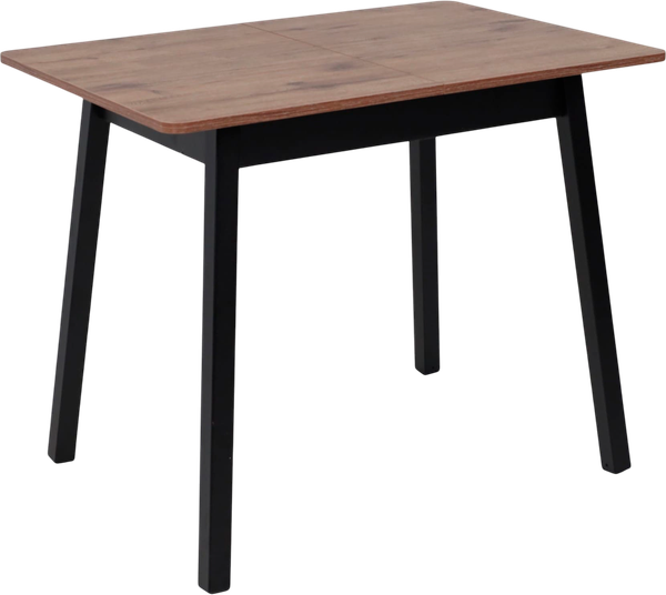 Изображение товара Обеденный стол Мамадома Tirk Radial-94 раздвижной 94-126x64 (дуб веллингтон/черный)