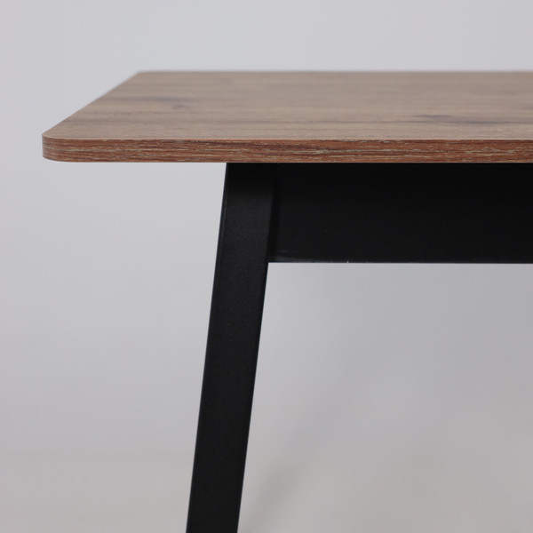 Изображение товара Обеденный стол Мамадома Tirk Radial-94 раздвижной 94-126x64 (дуб веллингтон/черный)