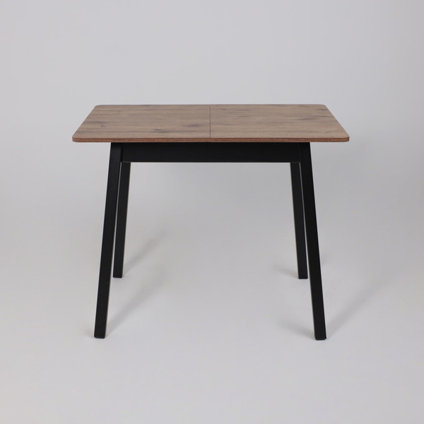 Изображение товара Обеденный стол Мамадома Tirk Radial-94 раздвижной 94-126x64 (дуб веллингтон/черный)