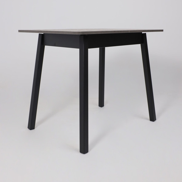 Изображение товара Обеденный стол Мамадома Tirk Radial-94 раздвижной 94-126x64 (дымчатая керамика/черный)