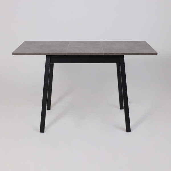 Изображение товара Обеденный стол Мамадома Tirk Radial-94 раздвижной 94-126x64 (дымчатая керамика/черный)