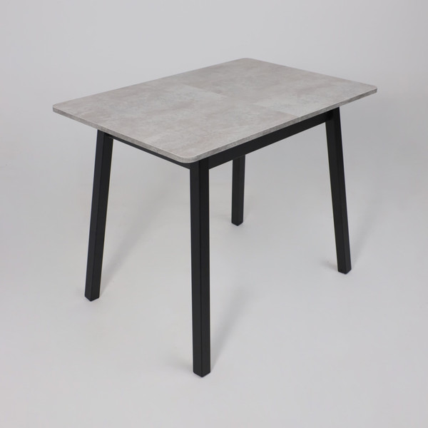 Изображение товара Обеденный стол Мамадома Tirk Radial-94 раздвижной 94-126x64 (серый сланец/черный)