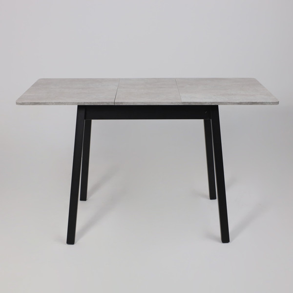Изображение товара Обеденный стол Мамадома Tirk Radial-94 раздвижной 94-126x64 (серый сланец/черный)