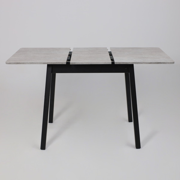 Изображение товара Обеденный стол Мамадома Tirk Radial-94 раздвижной 94-126x64 (серый сланец/черный)