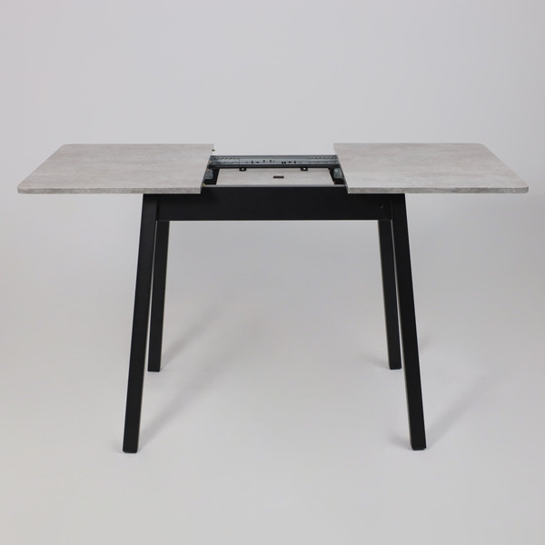 Изображение товара Обеденный стол Мамадома Tirk Radial-94 раздвижной 94-126x64 (серый сланец/черный)