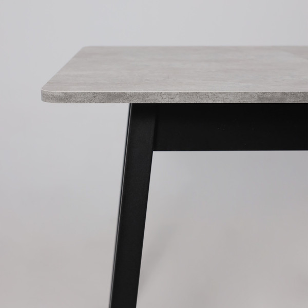 Изображение товара Обеденный стол Мамадома Tirk Radial-94 раздвижной 94-126x64 (серый сланец/черный)