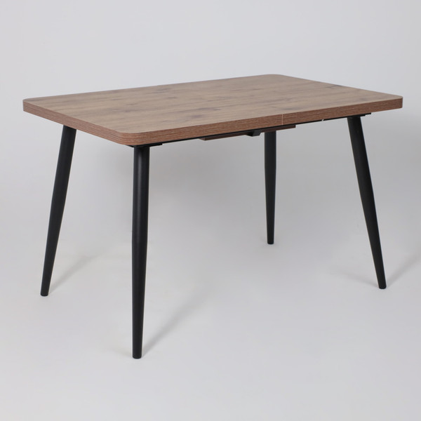 Изображение товара Обеденный стол Мамадома Borg Radial-120 раздвижной 120-160x80 (дуб веллингтон/черный)