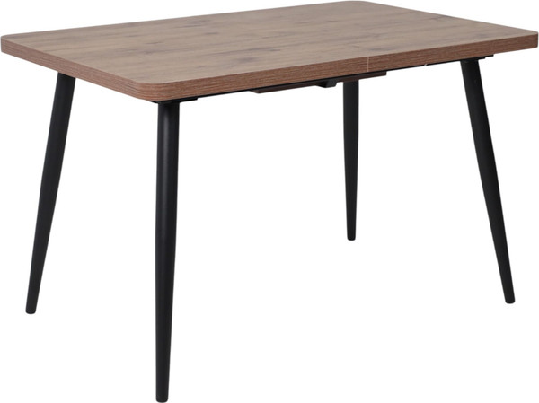 Изображение товара Обеденный стол Мамадома Borg Radial-120 раздвижной 120-160x80 (дуб веллингтон/черный)