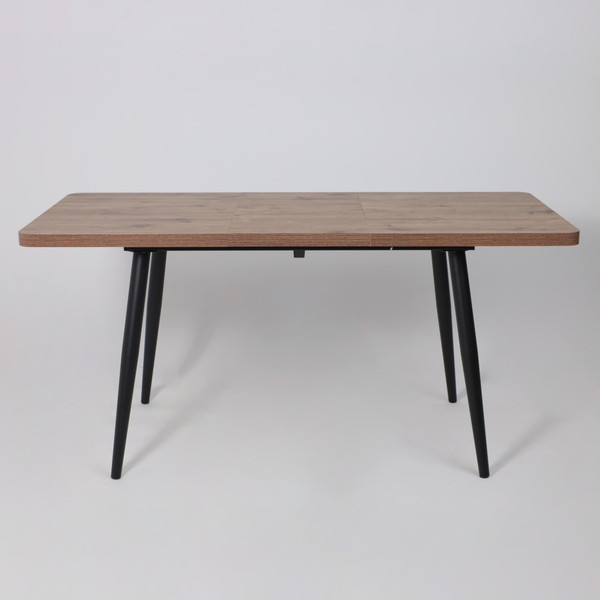 Изображение товара Обеденный стол Мамадома Borg Radial-120 раздвижной 120-160x80 (дуб веллингтон/черный)