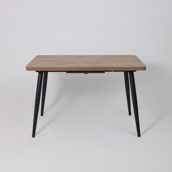 Изображение товара Обеденный стол Мамадома Borg Radial-120 раздвижной 120-160x80 (дуб веллингтон/черный)