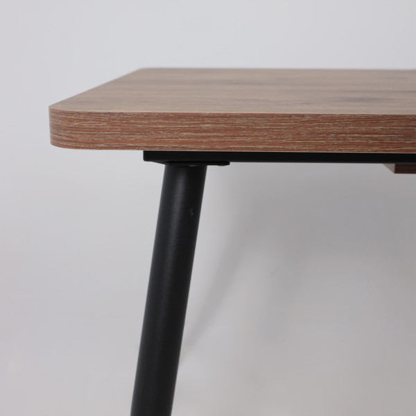 Изображение товара Обеденный стол Мамадома Borg Radial-120 раздвижной 120-160x80 (дуб веллингтон/черный)