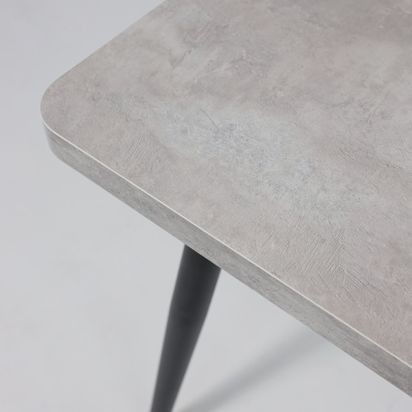 Изображение товара Обеденный стол Мамадома Borg Radial-120 раздвижной 120-160x80 (серый сланец/черный)