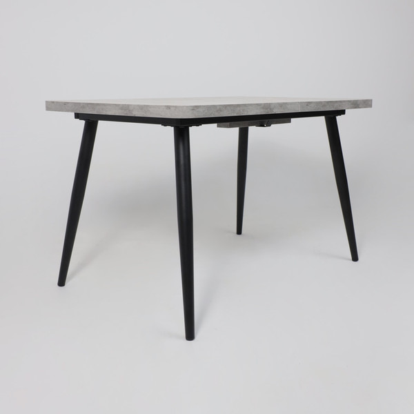 Изображение товара Обеденный стол Мамадома Borg Radial-120 раздвижной 120-160x80 (серый сланец/черный)