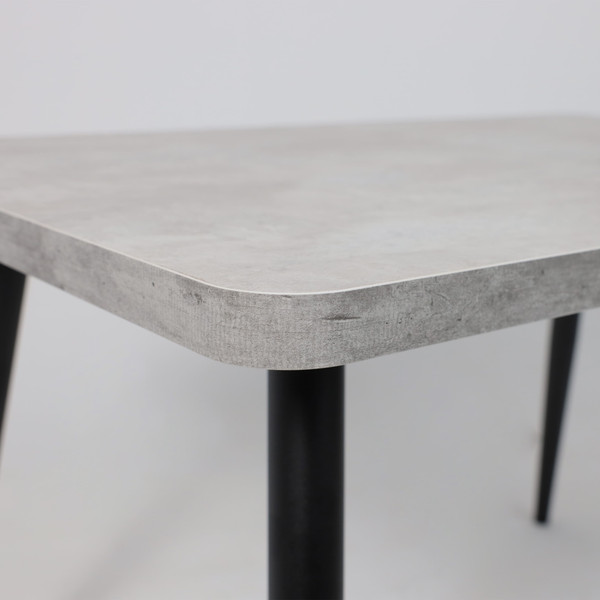 Изображение товара Обеденный стол Мамадома Borg Radial-120 раздвижной 120-160x80 (серый сланец/черный)