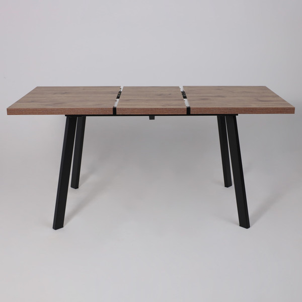 Изображение товара Обеденный стол Мамадома Borg-120 раздвижной 120-160х80 (дуб веллингтон/черный)