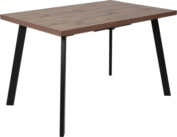 Изображение товара Обеденный стол Мамадома Borg-120 раздвижной 120-160х80 (дуб веллингтон/черный)