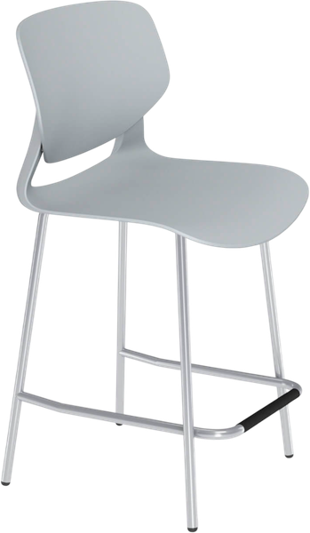 Изображение товара Стул барный Sheffilton SHT-ST59/S196-1 (серый/хром)
