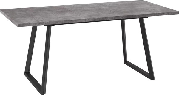 Изображение товара Обеденный стол Мамадома Loft-140 раздвижной 140-180х85 (дымчатая керамика/черный)