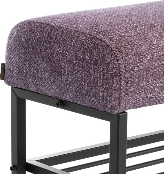 Изображение товара Банкетка Tetchair Чарли Люкс (велюр/букле, VT shape wood rose)