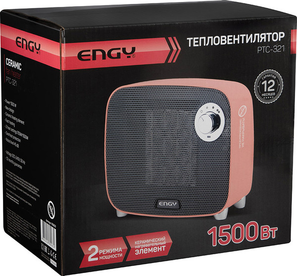 Изображение товара Тепловентилятор Engy PTC-321 / 105823 (розовый)