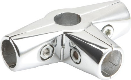 Изображение товара Соединитель для трубы мебельной AKS D25 562 (угловой, хром)